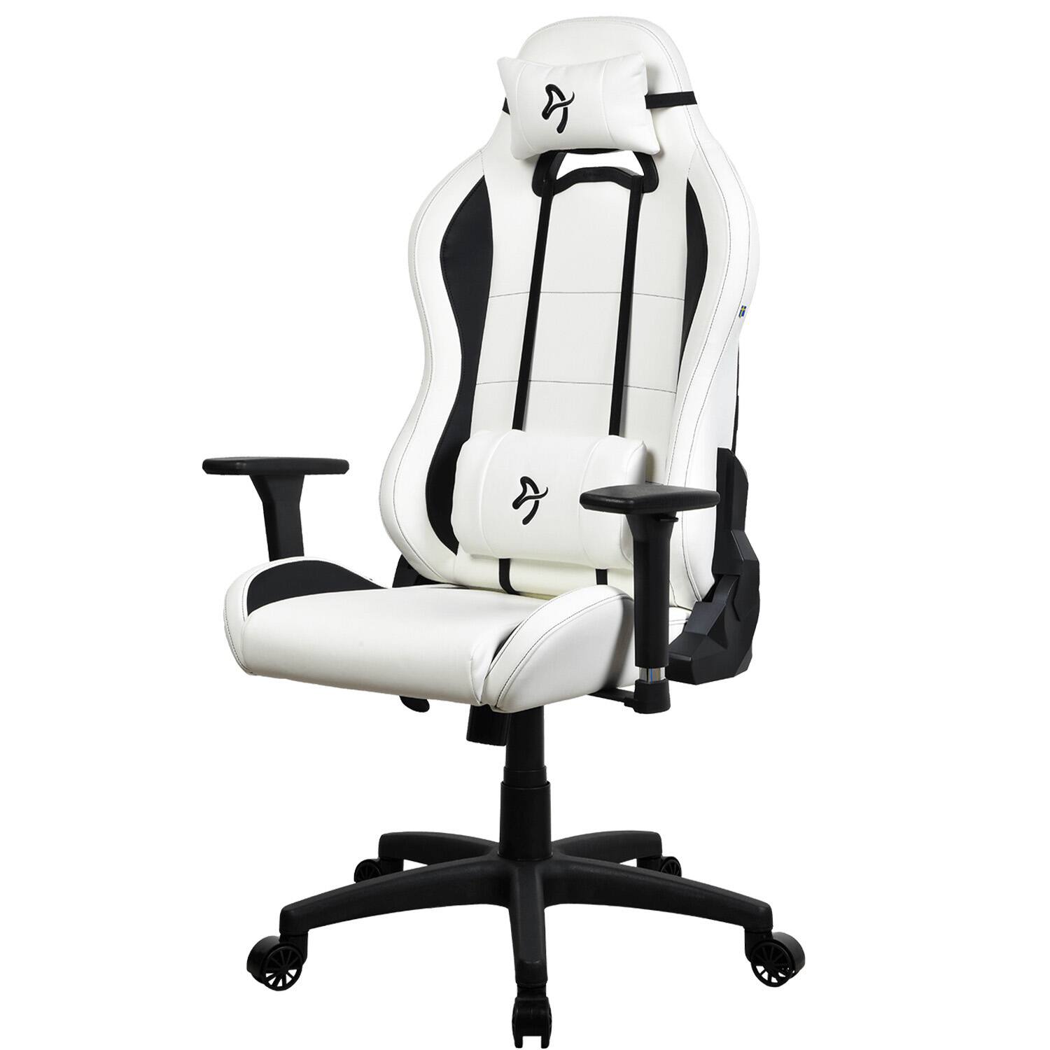 Left. Arozzi - Torretta Soft PU Gaming Chair - White.