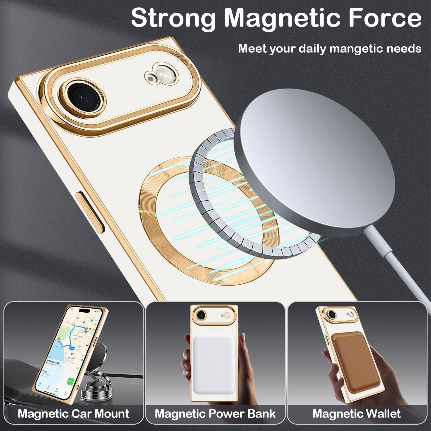 Strong Magnetic Force  
Meet your daily magnetic needs  

1. Magnetic Car Mount  
2. Magnetic Power Bank  
3. Magnetic Wallet