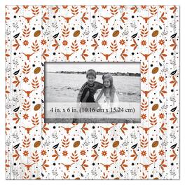 Fan Creations - Texas Longhorns 10'' x 10'' Floral Pattern Frame - Multicolor
