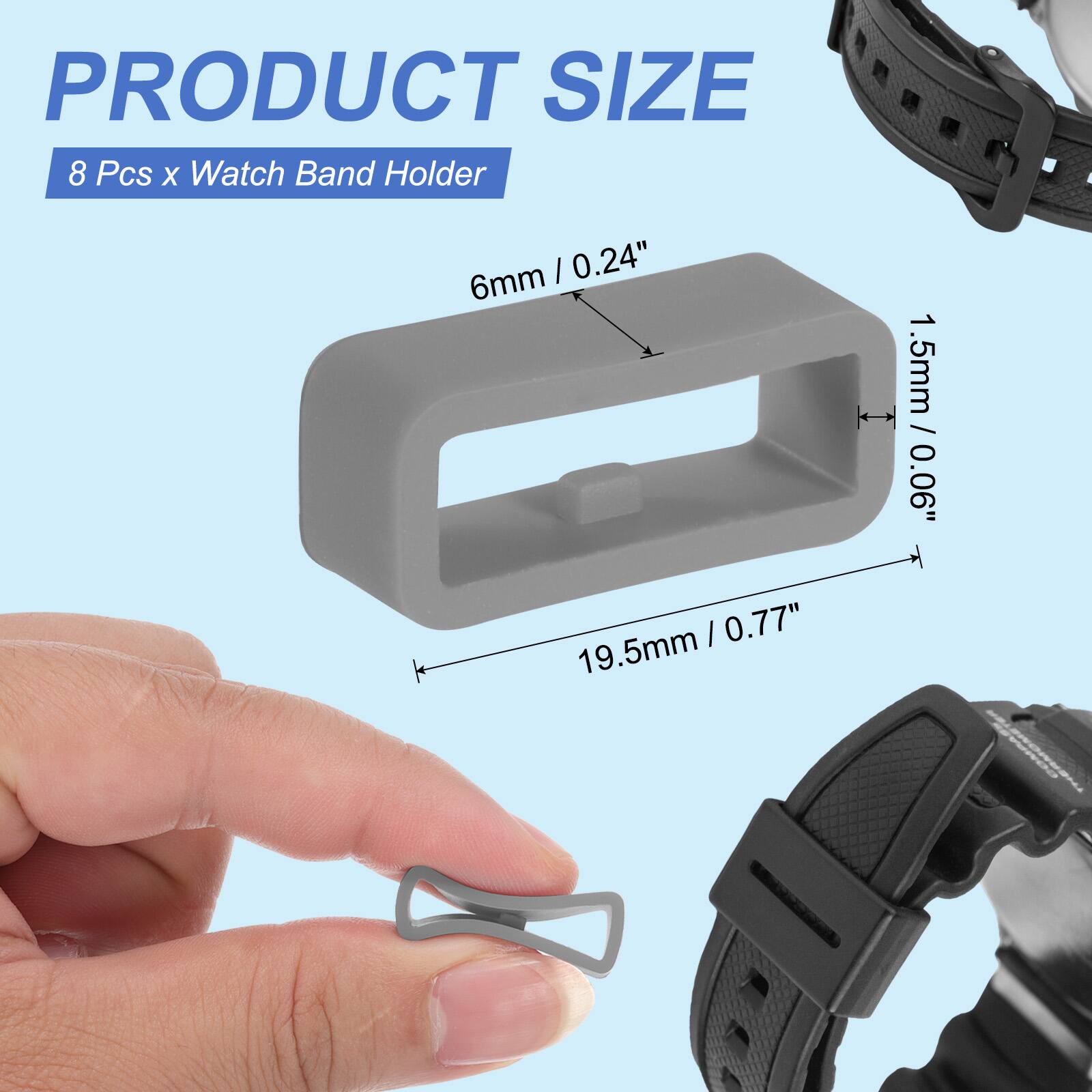 PRODUCT SIZE  
8 Pcs x Watch Band Holder  
6mm / 0.24"  
1.5mm / 0.06"  
19.5mm / 0.77"