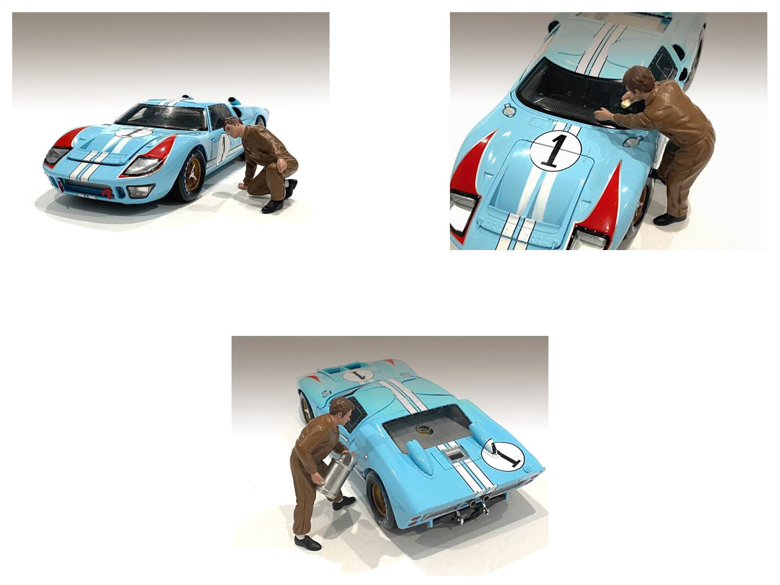 Alt View 2. American Diorama - "Race Day 1" 6 piece Figurine Set for 1/18 Scale Models by American Diorama.