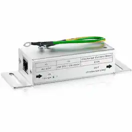 ZYXEL - SURGEPRO-GE - Gigabit Ethernet Surge Protector | TAA Compliant - RJ-45 - RJ-45 - 1.62 VA - 60 V DC Input - 10Mbps - Unknown