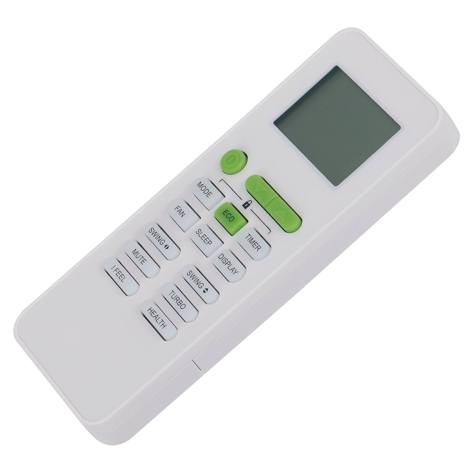 MODE FAN ECO SWING SLEEP TIMER = MUTE DISPLAY I FEEL SWING TURBO HEALTH
