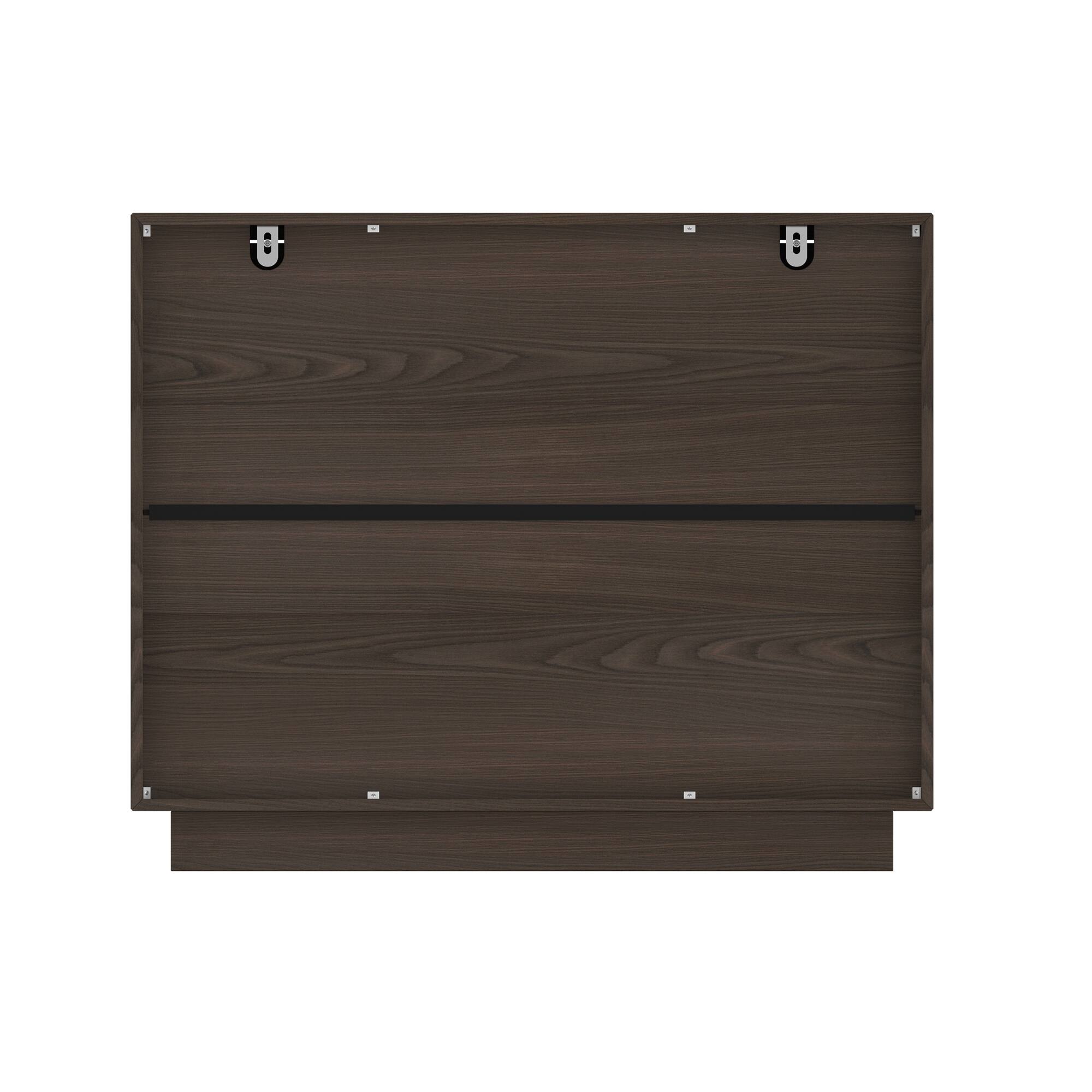 Back. Famapy - Famapy 3 - Drawer Nightstand: Organized Storage + Anti - Tipping Safety - Brown.