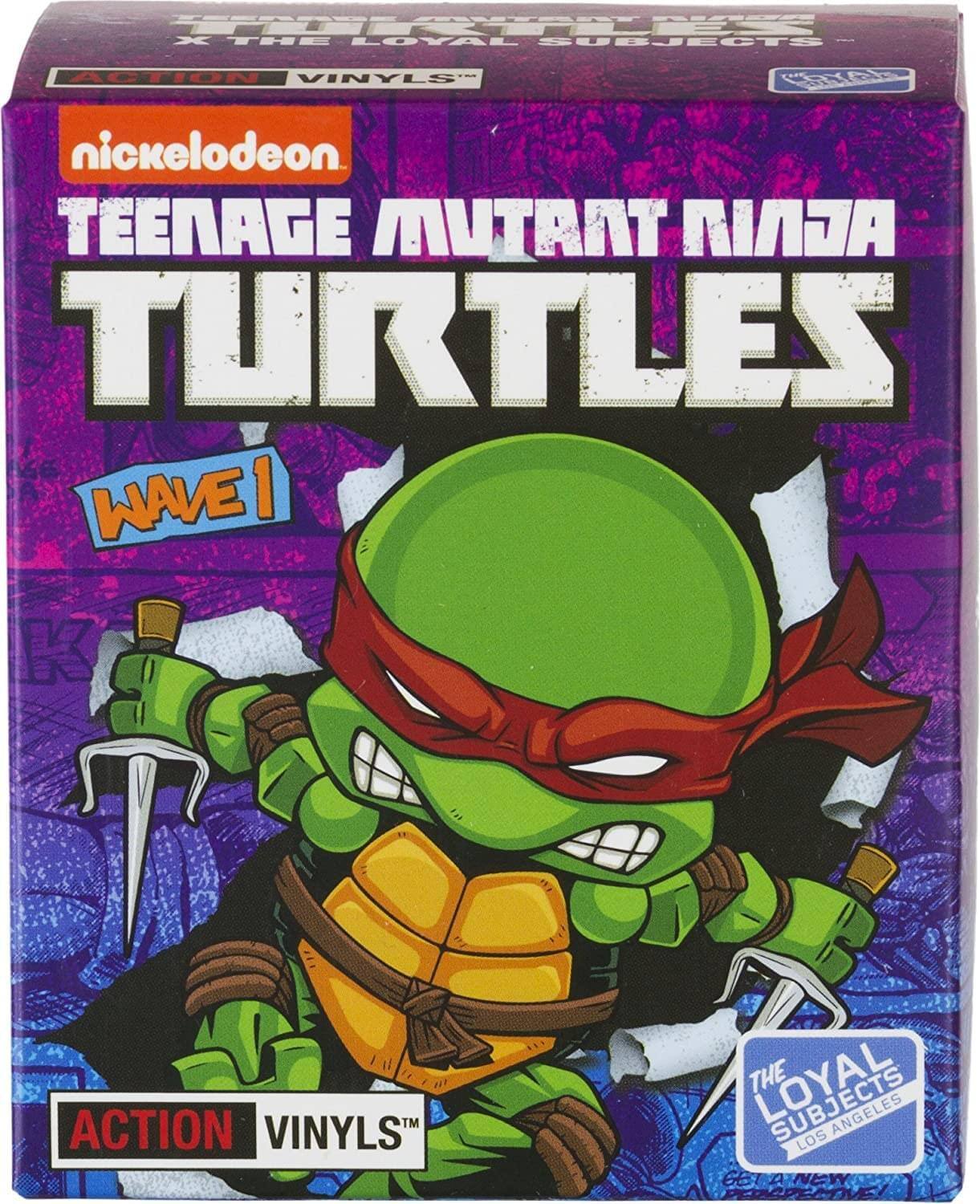 EAA TR X THE LOYAL SUBJECTS ACTION VINYLs  
nickelodeon  
TEENAGE MUTANT NINJA TURTLES  
WAVE 1  
K ACTION VINYLs THE LOYAL LOS ANGELES 66 NEW