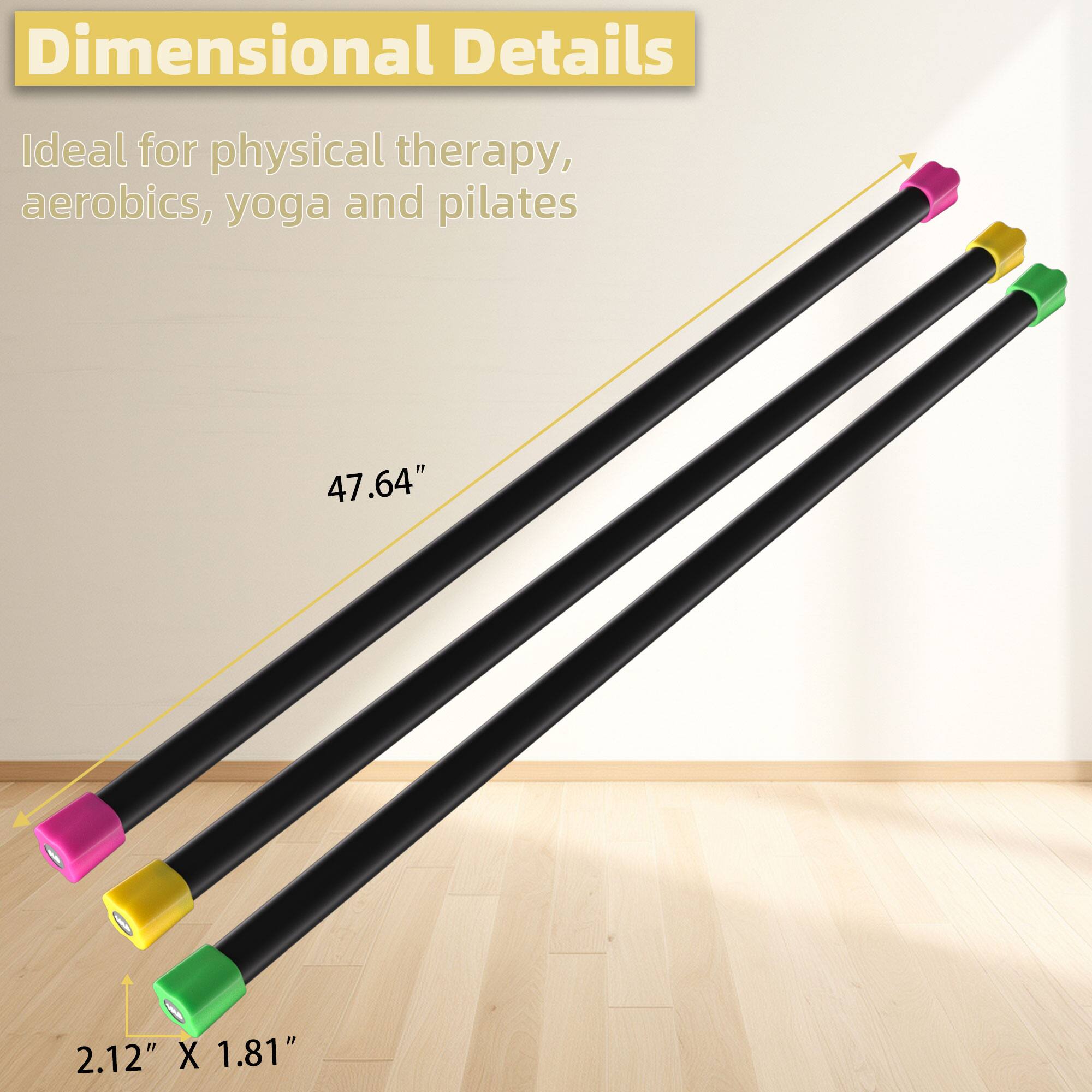 Dimensional Details

Ideal for physical therapy, aerobics, yoga and pilates

47.64"

2.12" X 1.81"