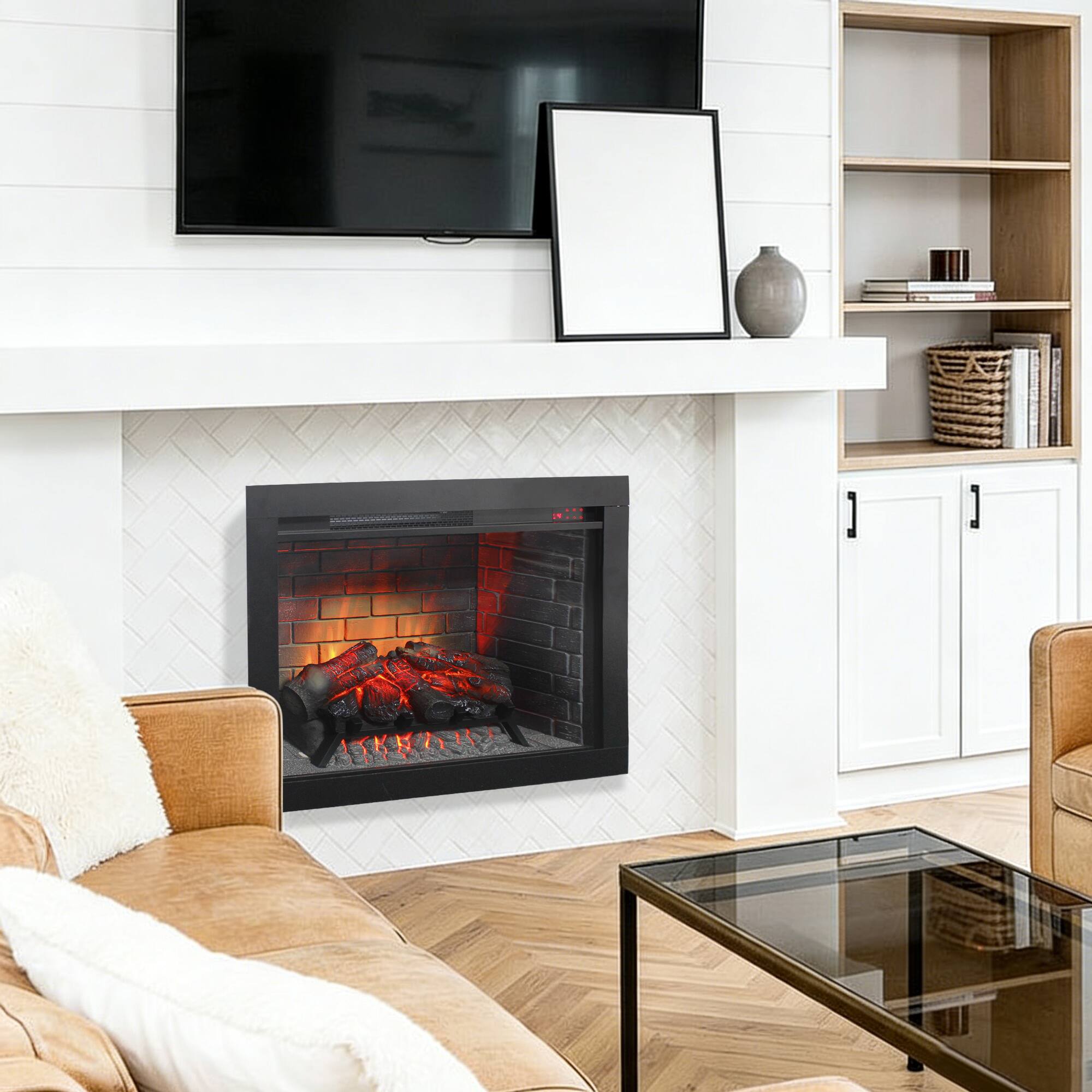 Boyel Living 28 in Infrared Electric Fireplace Insert 1500W 5000 BTU ...