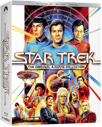 Front. Star Trek: The Original 4-Movie Collection - 4K Blu-Ray.