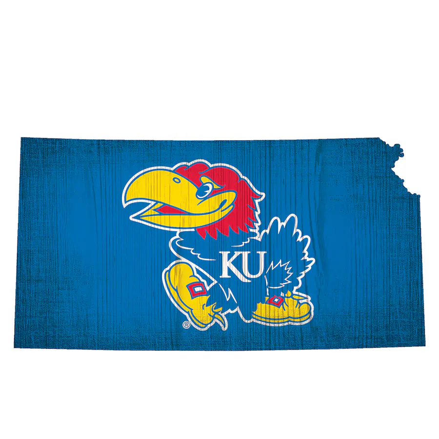 Fan Creations Kansas Jayhawks 12 Logo State Sign Multicolor 3919480 fan-creations-kansas-jayhawks-12-logo-state-sign-multicolor-3919480