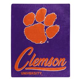 Northwest - Clemson Tigers 50" x 60" Signature Raschel Plush Throw Blanket - Multicolor