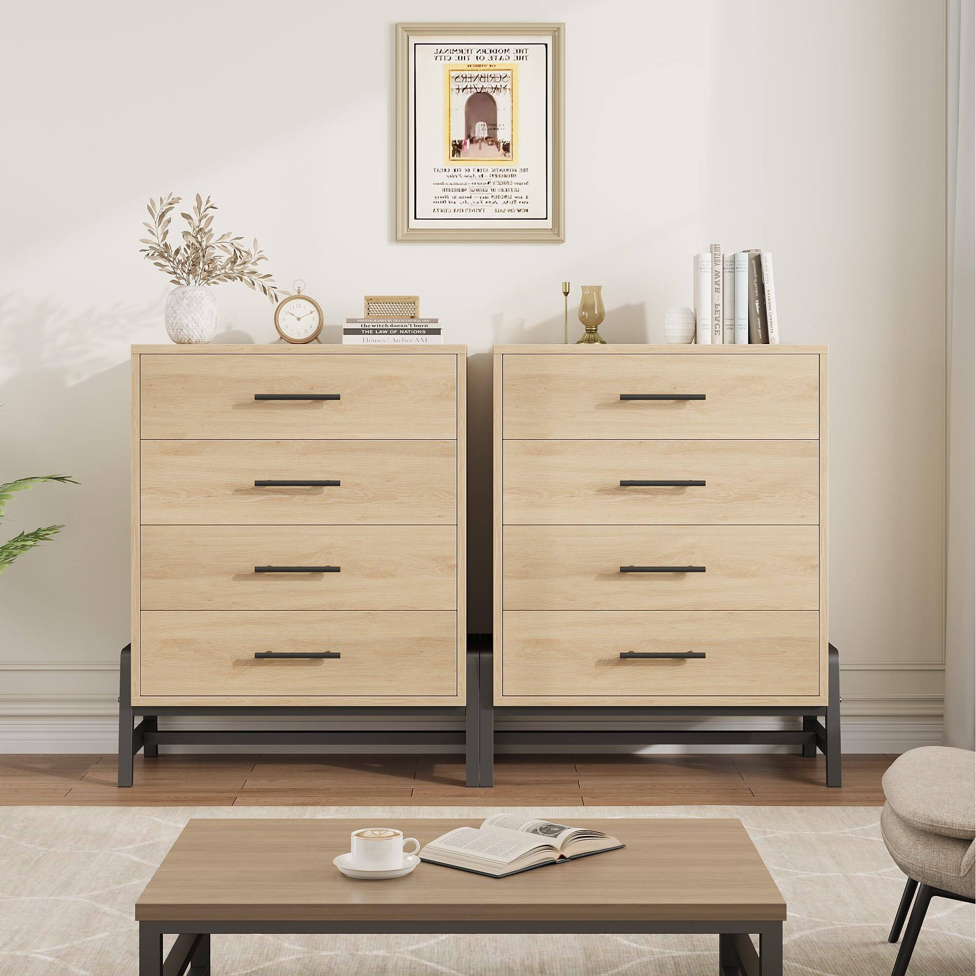 Babevy 4 Drawer Dresser for Bedroom, 38.6
