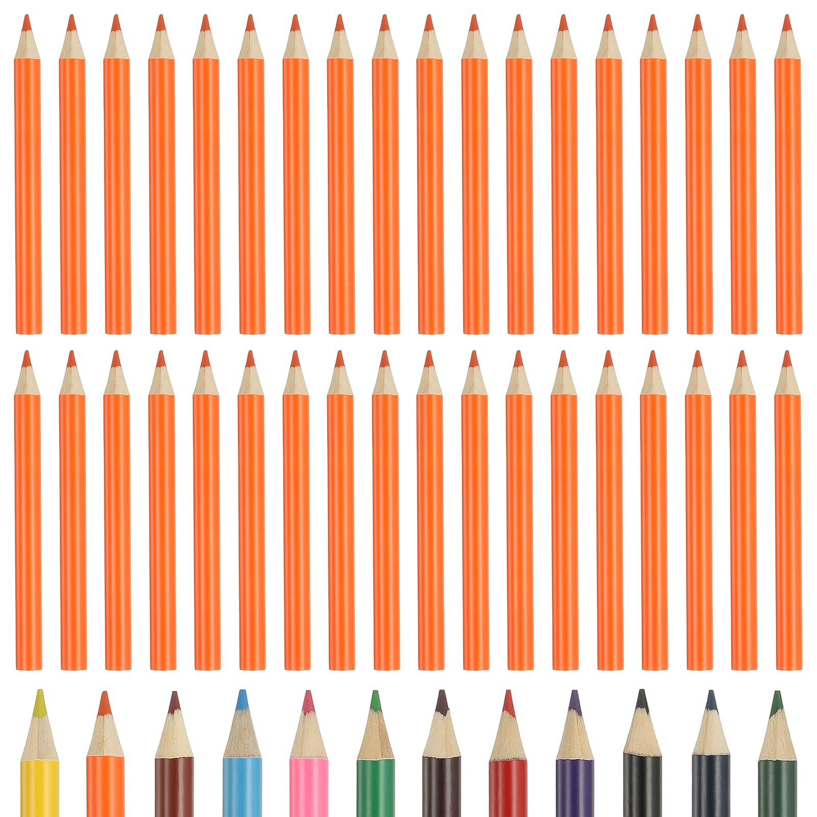 Unique Bargains - Colored Pencils, Cute Oil-Based Drawing Pencils for Adult Coloring, Artists, Beginners, 36pcs - Orange Yellow price history on PriceWatchPro