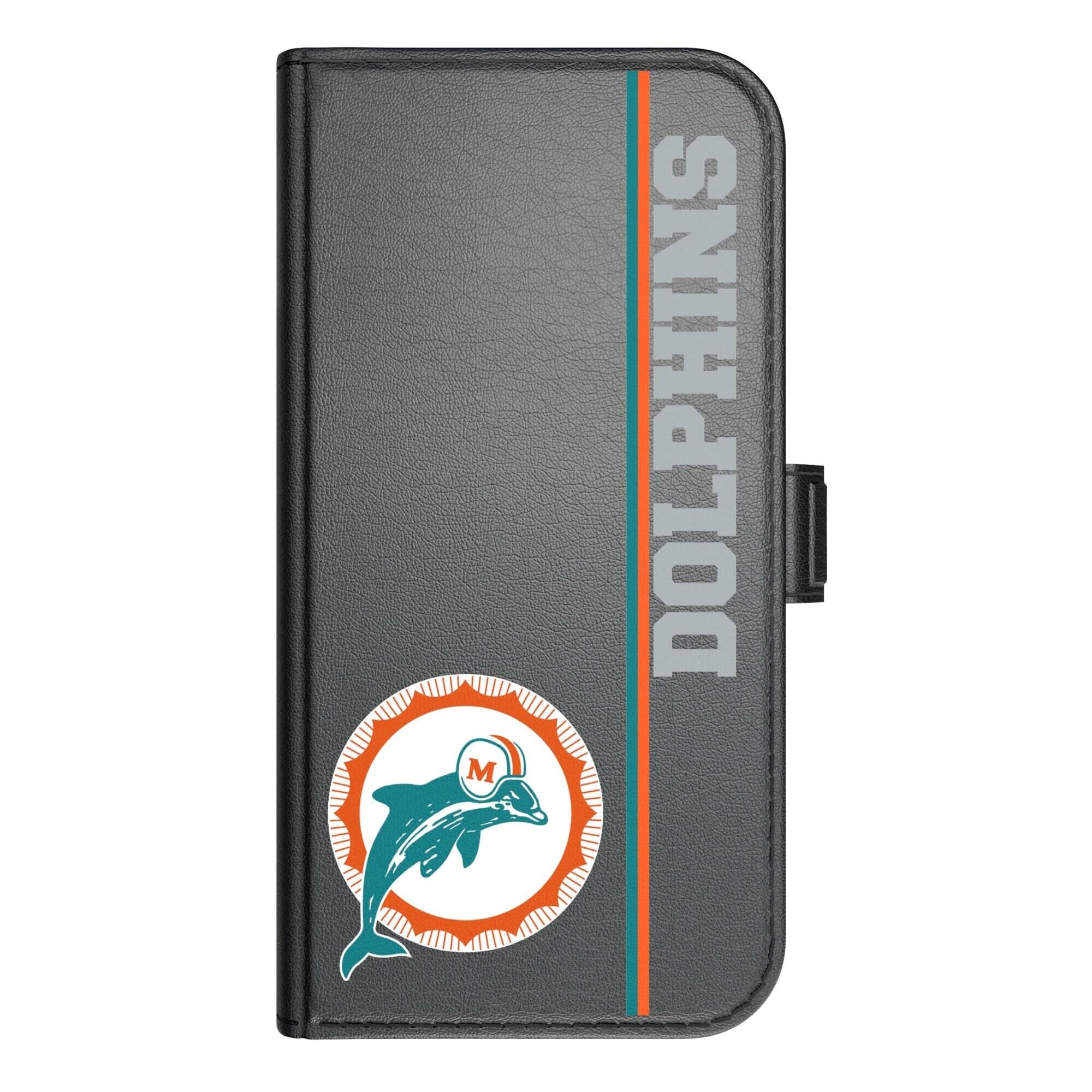 Alt View 2. Keyscaper - Miami Dolphins iPhone Folio 2.0 Case - 17 Pro Max - Black.