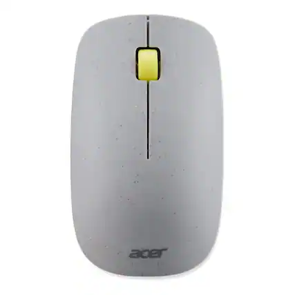 Front. Acer - Acer Macaron Vero Wireless Optical Mouse | 2.40 GHz | AMR020 | GP.MCE11.022 - Gray.