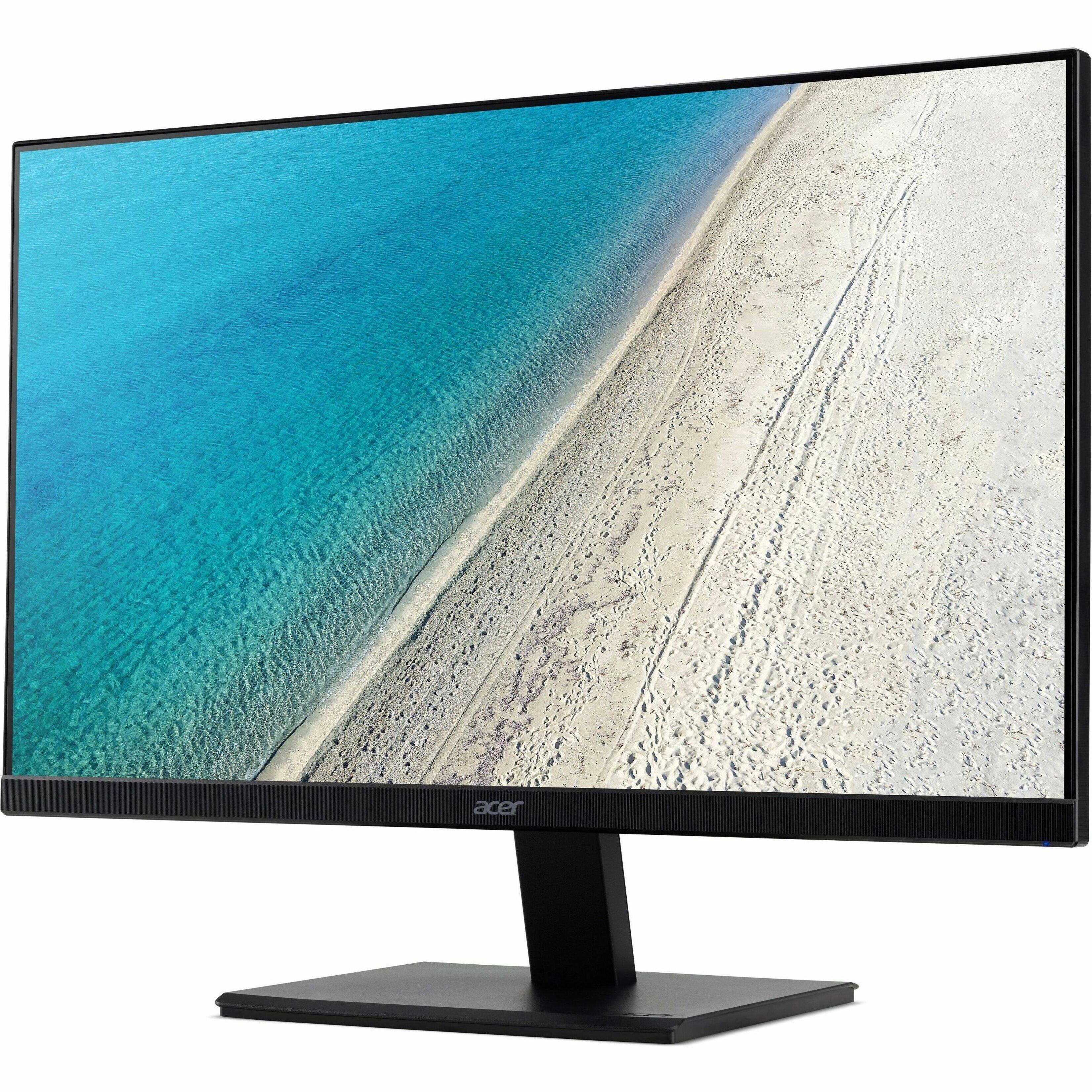 Left. Acer - Vero V7 21.5" VA LED FHD 100Hz Monitor (VGA, HDMI) - Black.