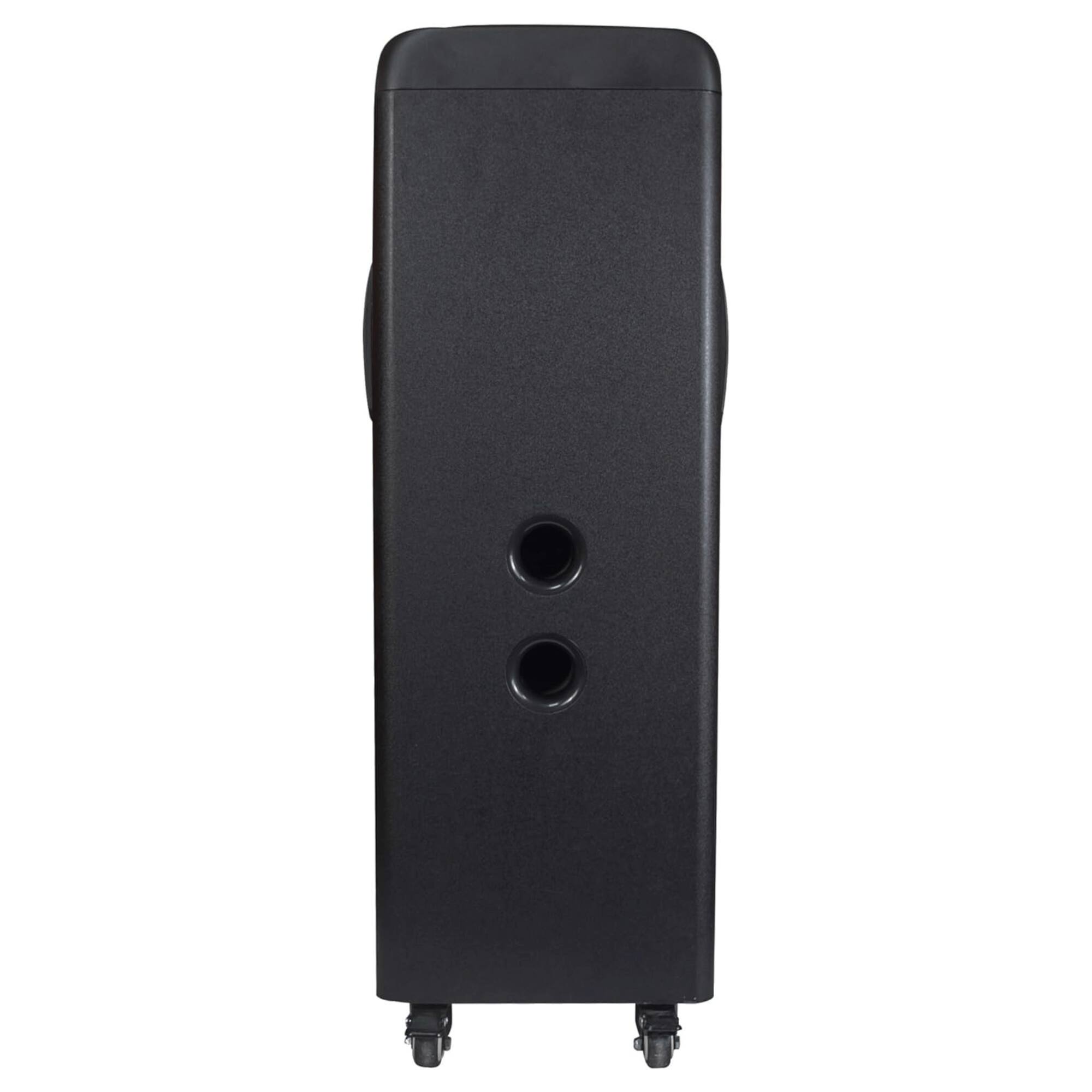 Back. iQ Sound - TorusFLEX 2x10-Inch Portable Bluetooth DJ Speaker - Black.