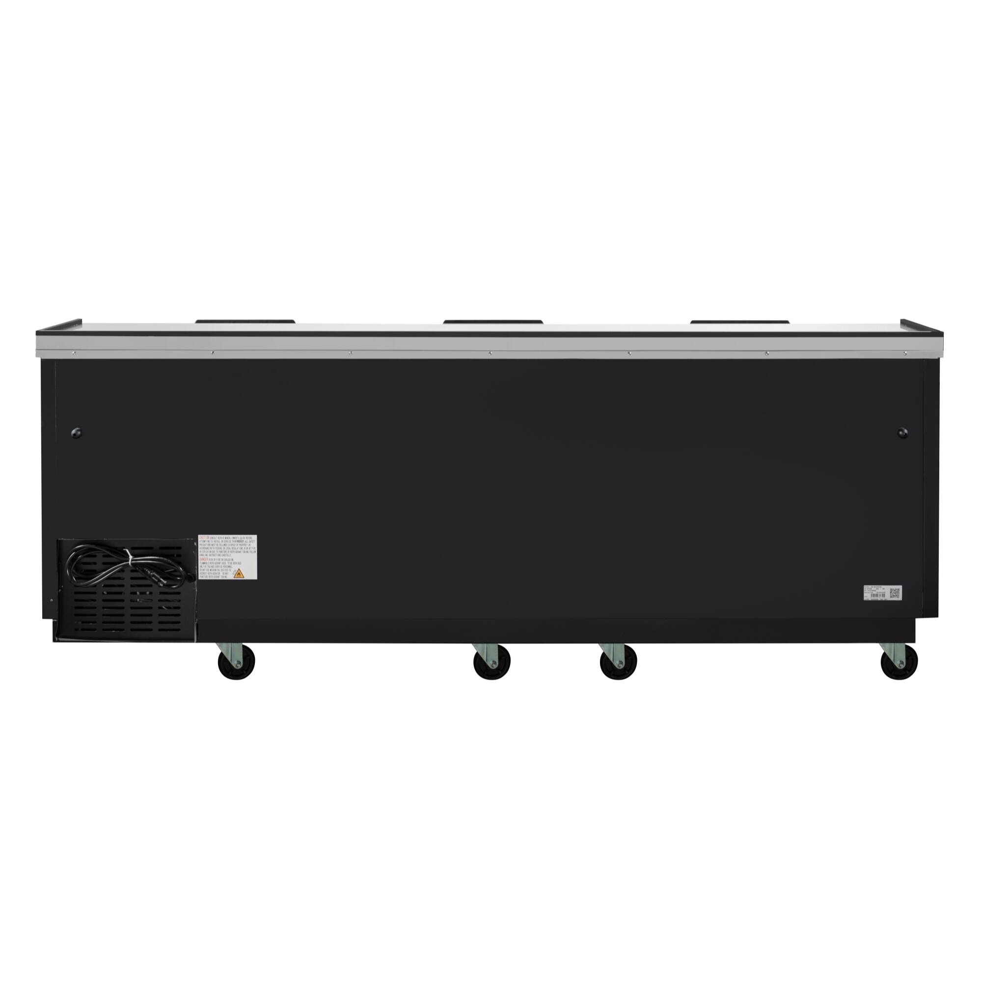 Alt View 8. Koolmore - 95 in. Commercial Bottle Cooler in Black with Built-In Opener, ETL Listed, 30 cu. ft. (KM-BOC95-BK) - Black painted steel.