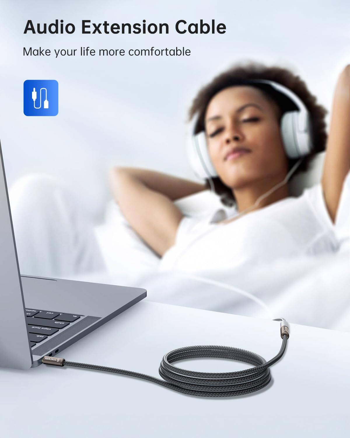 Audio Extension Cable  
Make your life more comfortable  
- www.locksdes  
- tab  
SYNEWRE