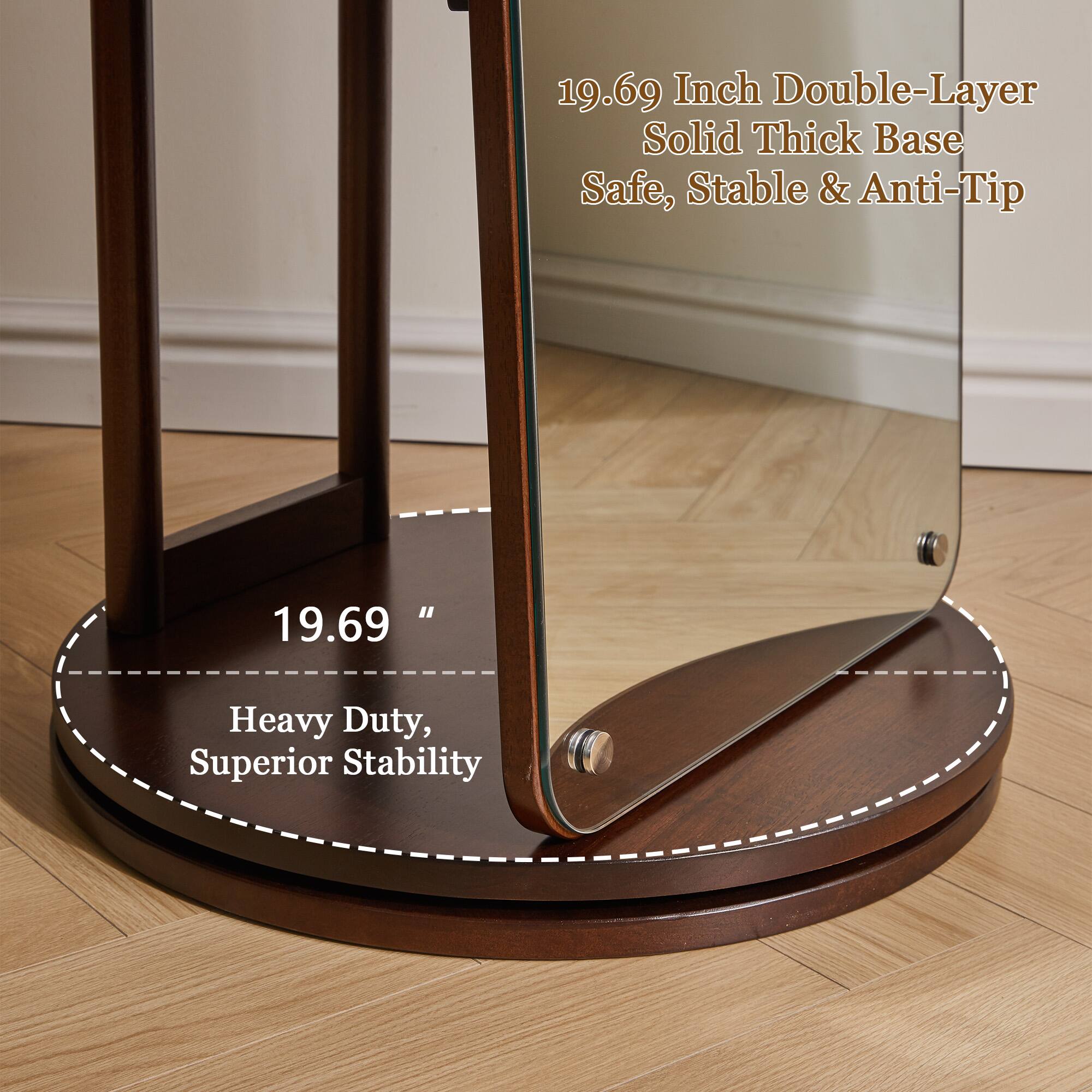 19.69 Inch Double-Layer Solid Thick Base Safe, Stable & Anti-Tip

19.69 " Heavy Duty, Superior Stability