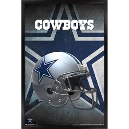 Trends International - Dallas Cowboys 24.25'' x 35.75'' Framed Team Helmet Poster - Multicolor