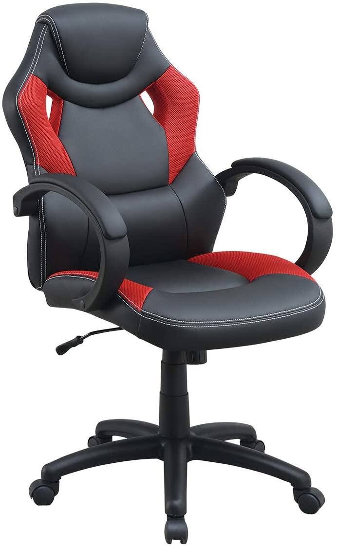 Alt View 4. Spaco - Spaco Executive Office Chair Upholstered Cushioned Comfort Chair Relax Gaming, for Executive Office Work - Black.