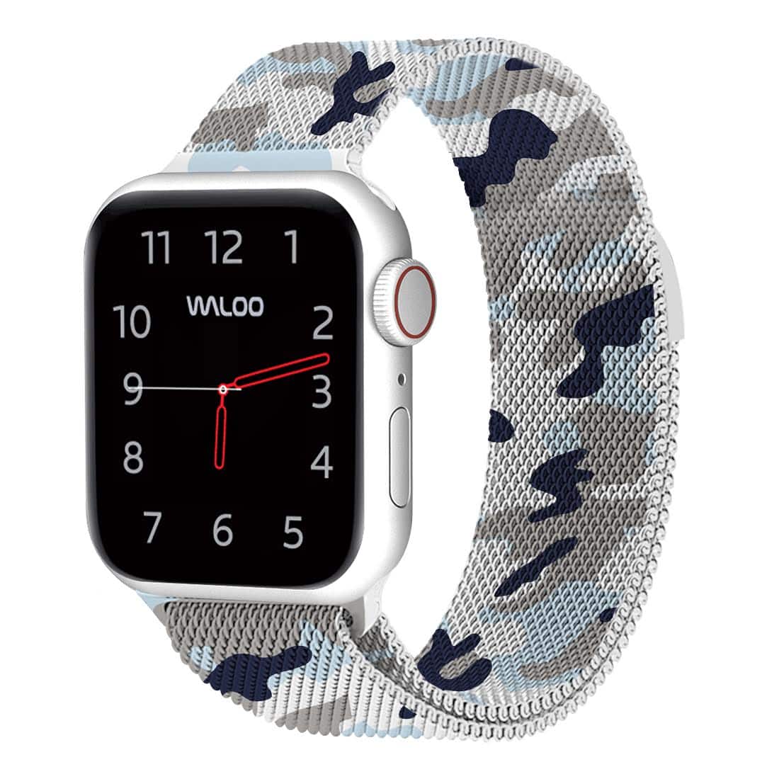 Waloo - Camo Printed Magnetic Mesh Band For Apple Watch - Camo Blue price history on PriceWatchPro
