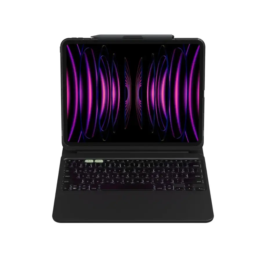Alt View 17. ZAGG - Pro Keys 2 Wireless Keyboard & Detachable Case for Apple iPad Pro 13 (M4) - Black.