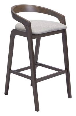 Hivvago - Troy Barstool (Set of 2) - Dove Gray & Espresso