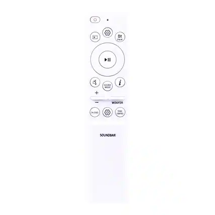 - BT PAIR
- AIR SOUND MODE
- WOOFER
- TONE CONTROL
- SOUNDBAR