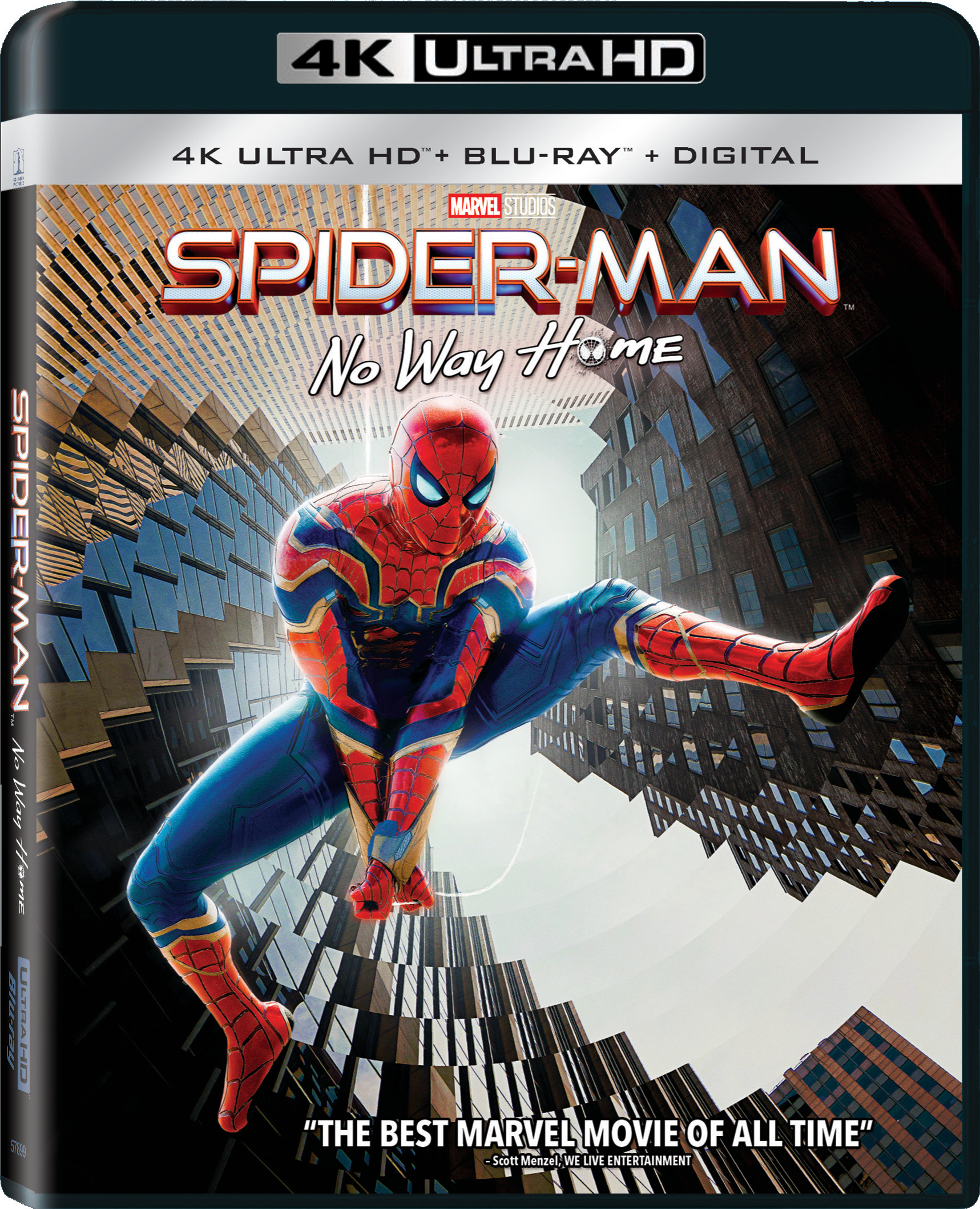 Spider-Man No Way Home Includes Digital Copy 4K Ultra HD Blu-ray/Blu-ray 2021