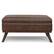 Alt View 12. Simpli Home - Owen XL Square Coffee Table Storage Ottoman - Distressed Chestnut Brown.