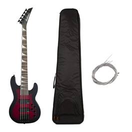 Jackson - JS Series JS3VQ 5-String Electric Guitar (Red) with Bag and Strings