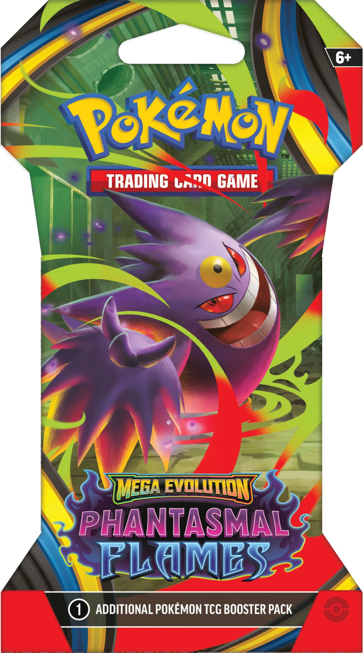Pokémon  
Trading Card Game  

Mega Evolution  
Phantasmal Flames  

1 Additional Pokémon TCG Booster Pack