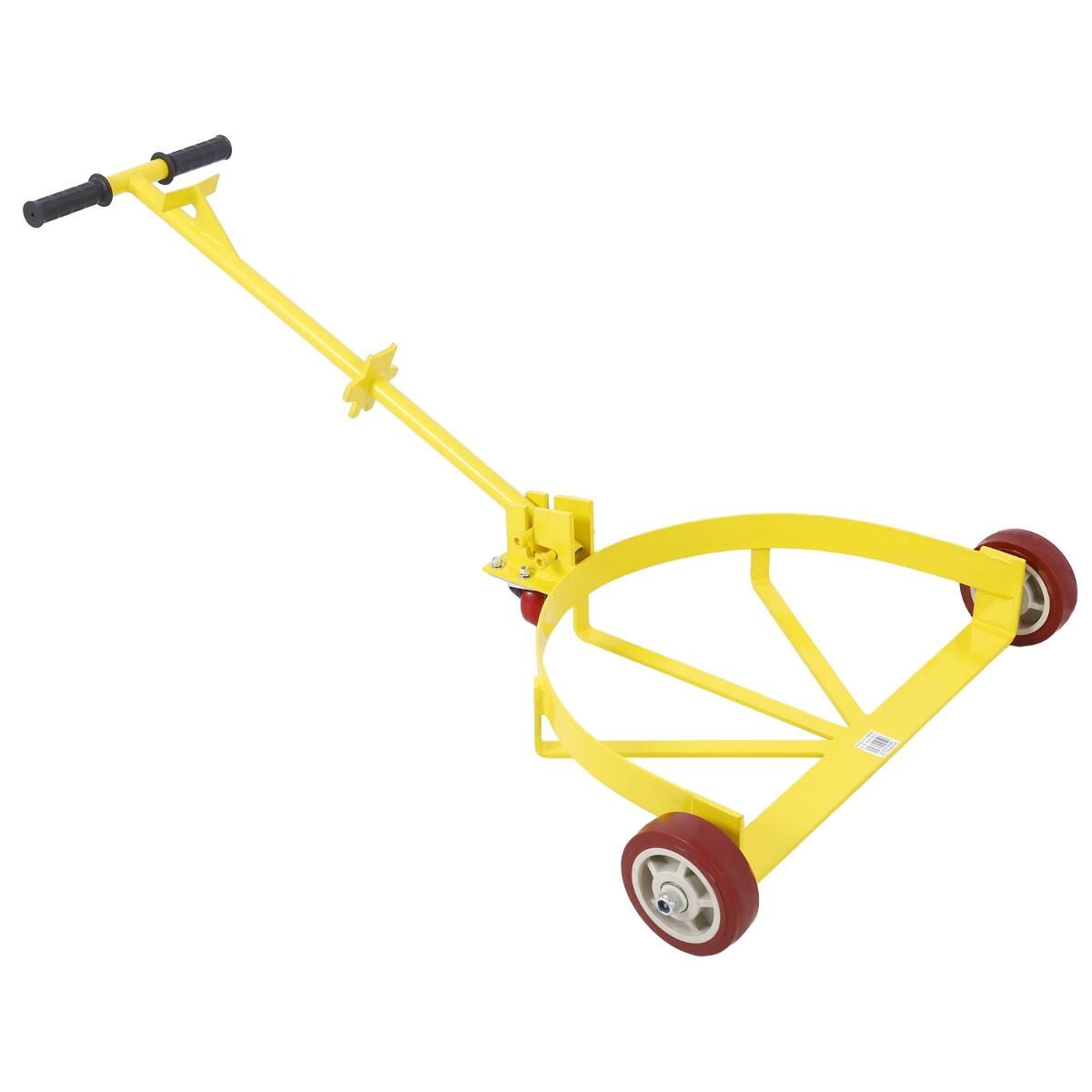 Alt View 1. Ropilly - Ropilly 55 Gallon Drum Dolly Low Profile Steel Drum Caddy with Handle, 1200 lb Capacity Drum Cart - Yellow.