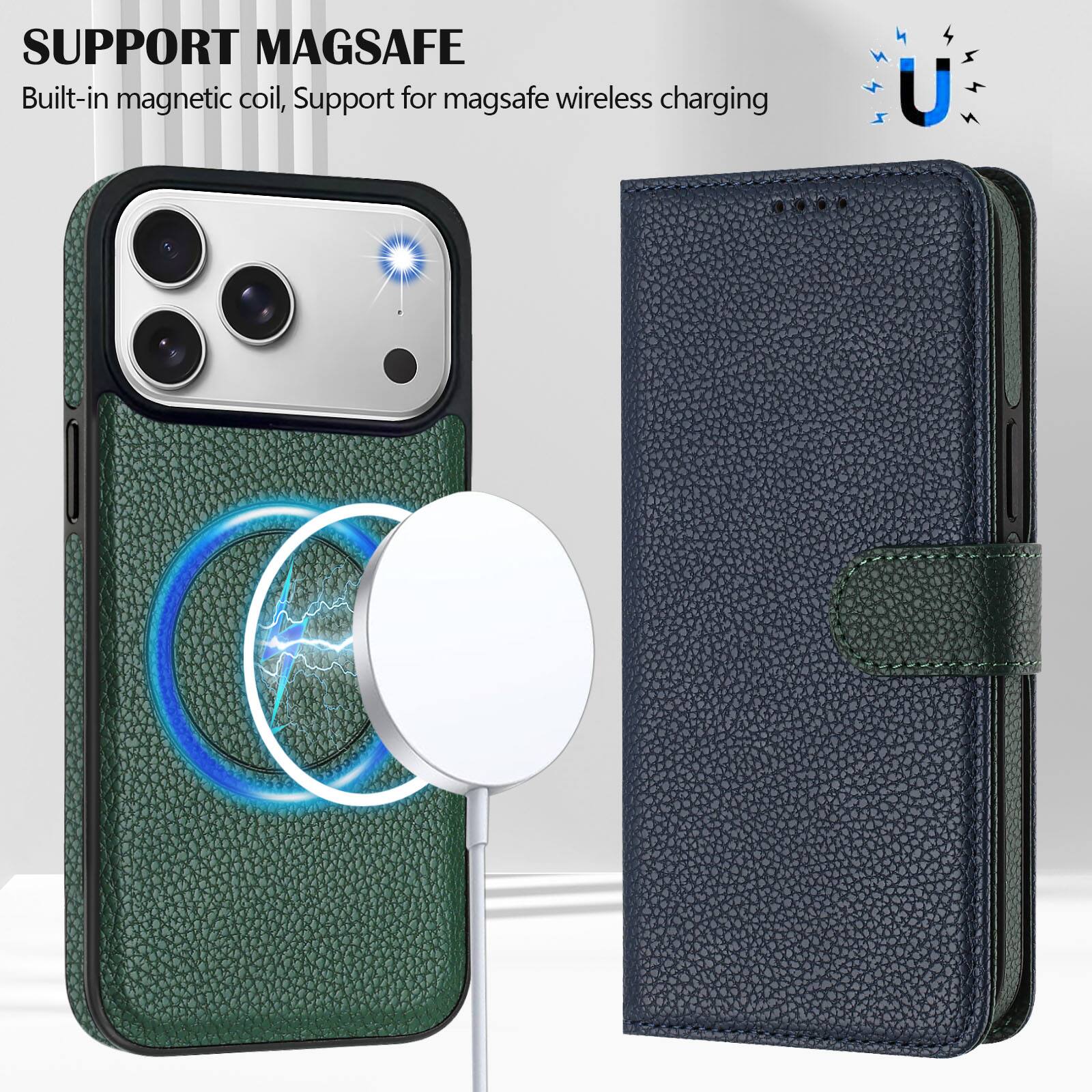 SUPPORT MAGSAFE

Built-in magnetic coil, Support for magsafe wireless charging