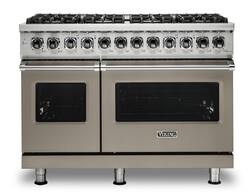 Viking - 5-Series Dual Fuel Self-Clean 48"W Sealed Burner Range - Nantucket - Front_Zoom