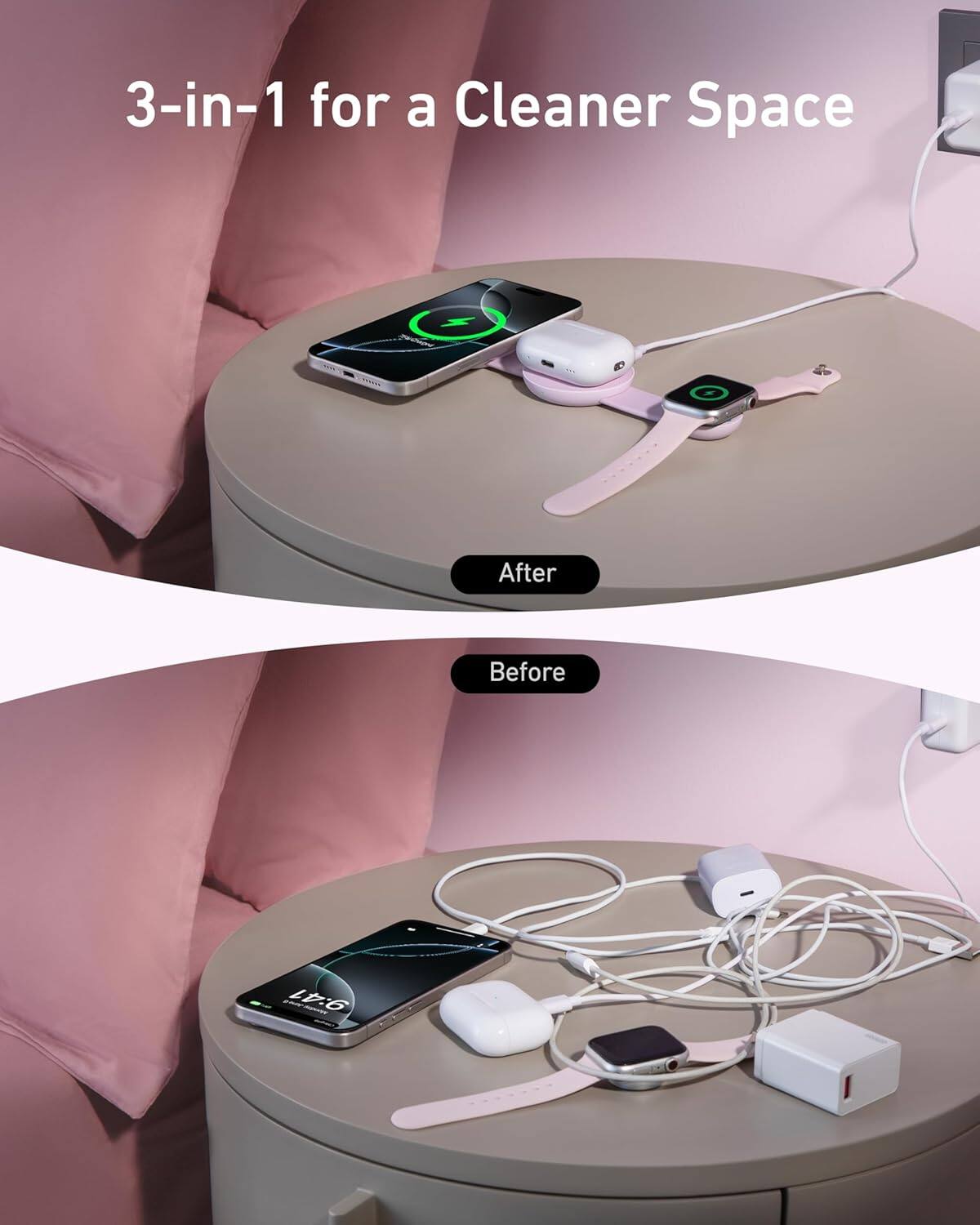 3-in-1 for a Cleaner Space

After

Before