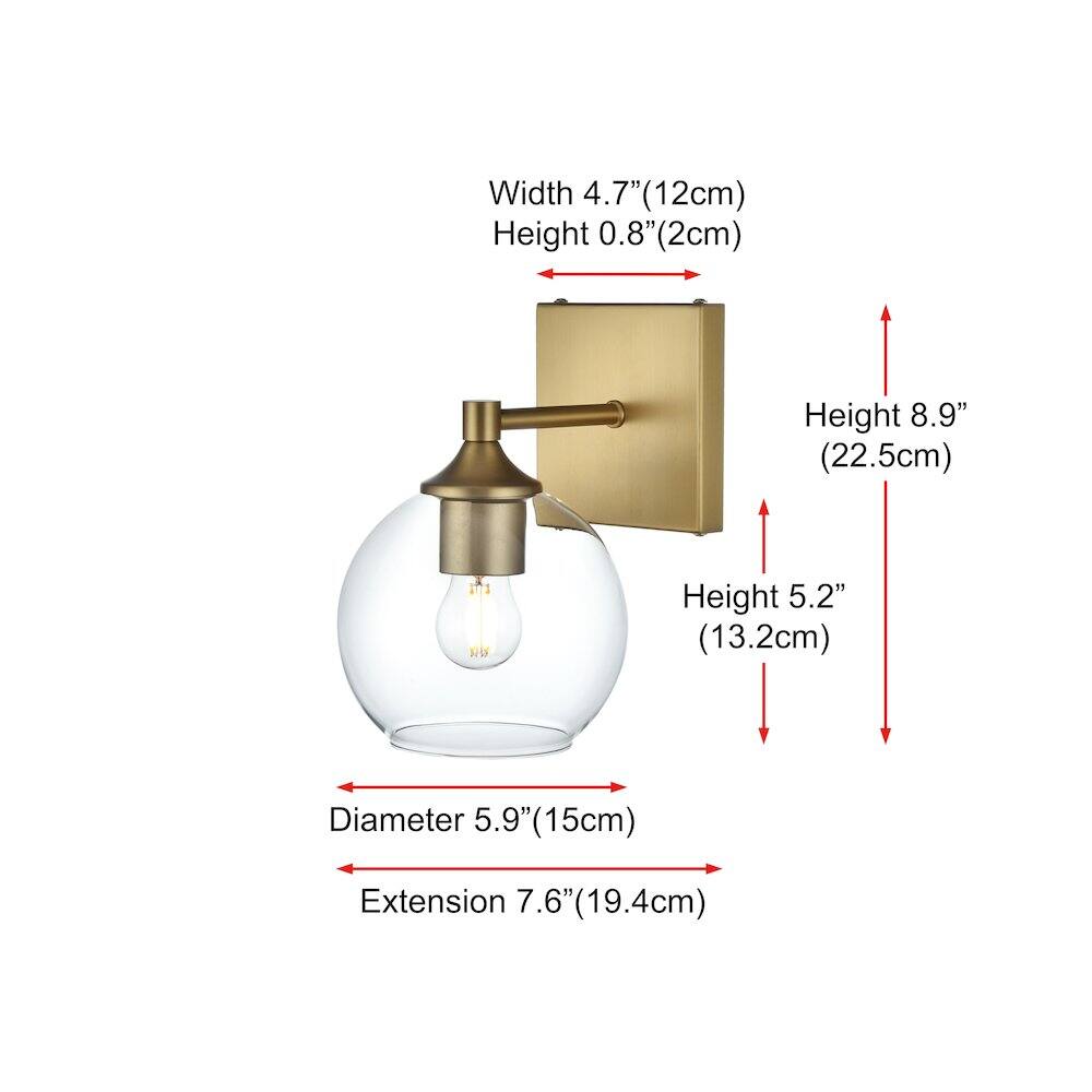 Width 4.7" (12cm)  
Height 0.8" (2cm)  
Height 8.9" (22.5cm)  
Height 5.2" (13.2cm)  
Diameter 5.9" (15cm)  
Extension 7.6" (19.4cm)
