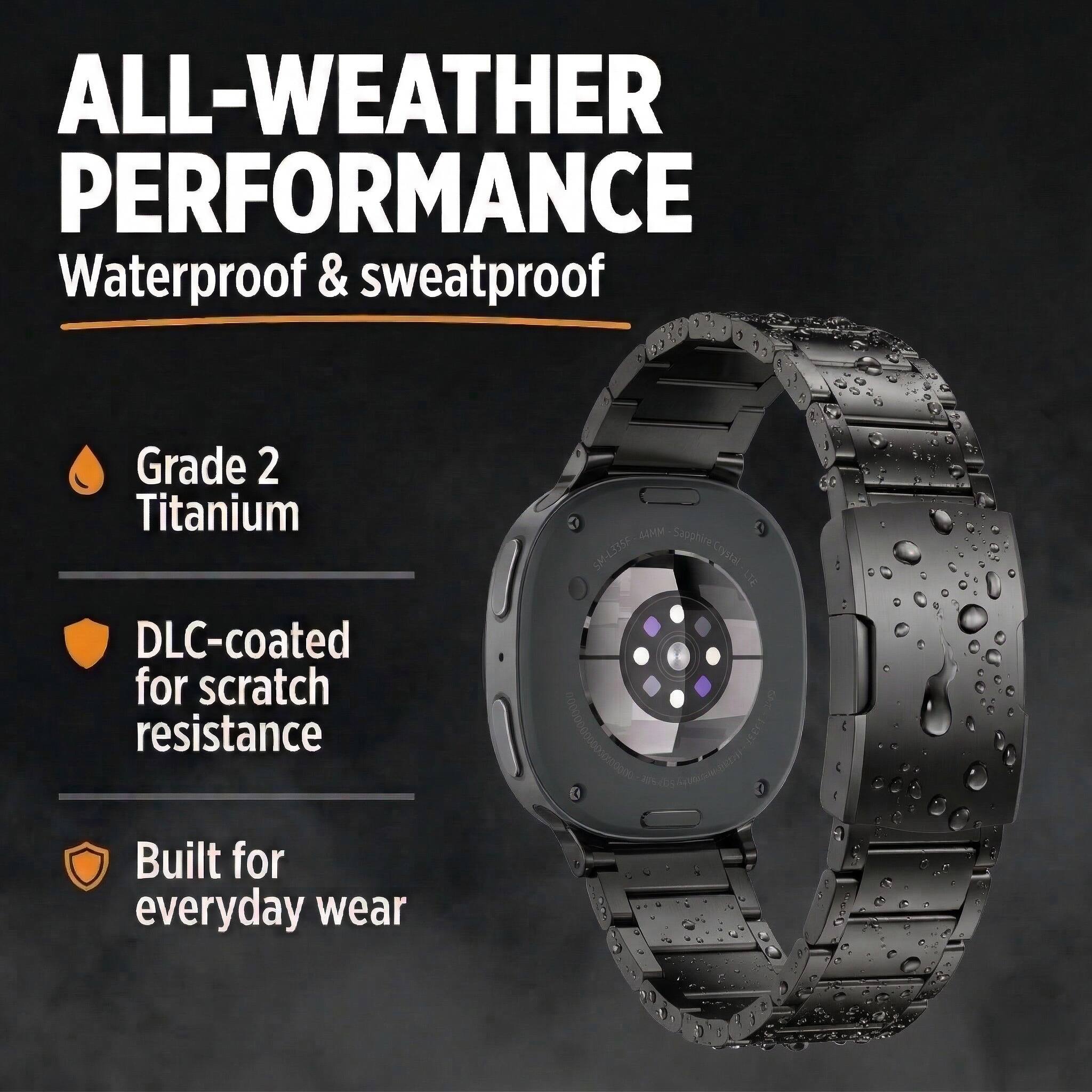 ALL-WEATHER PERFORMANCE  
Waterproof & sweatproof  

- Grade 2 Titanium  
- DLC-coated for scratch resistance  
- Built for everyday wear  

anem.om