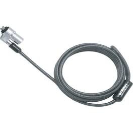 Urban Factory - Security Cable With Noble Wedge Profil Lock - 5.91 ft Cable - Keyed Lock - Black - Zinc Alloy, Polyvinyl