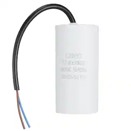 Unique Bargains - 70uF CBB60 Run Capacitor, AC 450V 2 Wires 50/60Hz Cylinder 102x50mm for Air Compressor, Water Pump - White