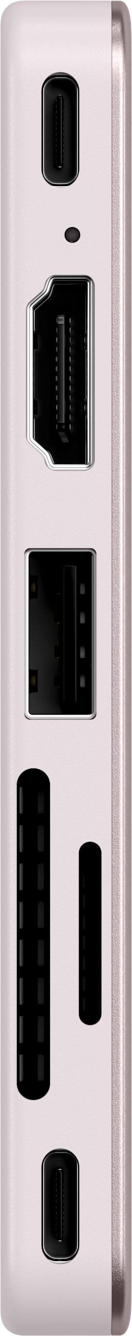 Left. Satechi - USB-C Snap Hub for Macbook Neo - Blush.