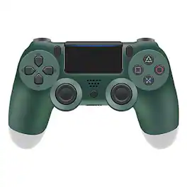 YONWAY - Wireless Bluetooth Game Controller for PlayStation 4, Console Gamepad with Touch Panel, Six-axis Dual Vibration - High Mountain Green