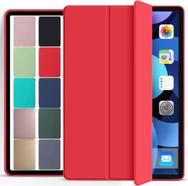 DuraSafe Cases - iPad Pro 11 inch 2nd Gen 2020 Trifold Silicone Smart Case A2228 A2068 A2230 A2231 MY252 MY232 MY2W2 MY342 MY382 MY2V2 - Red