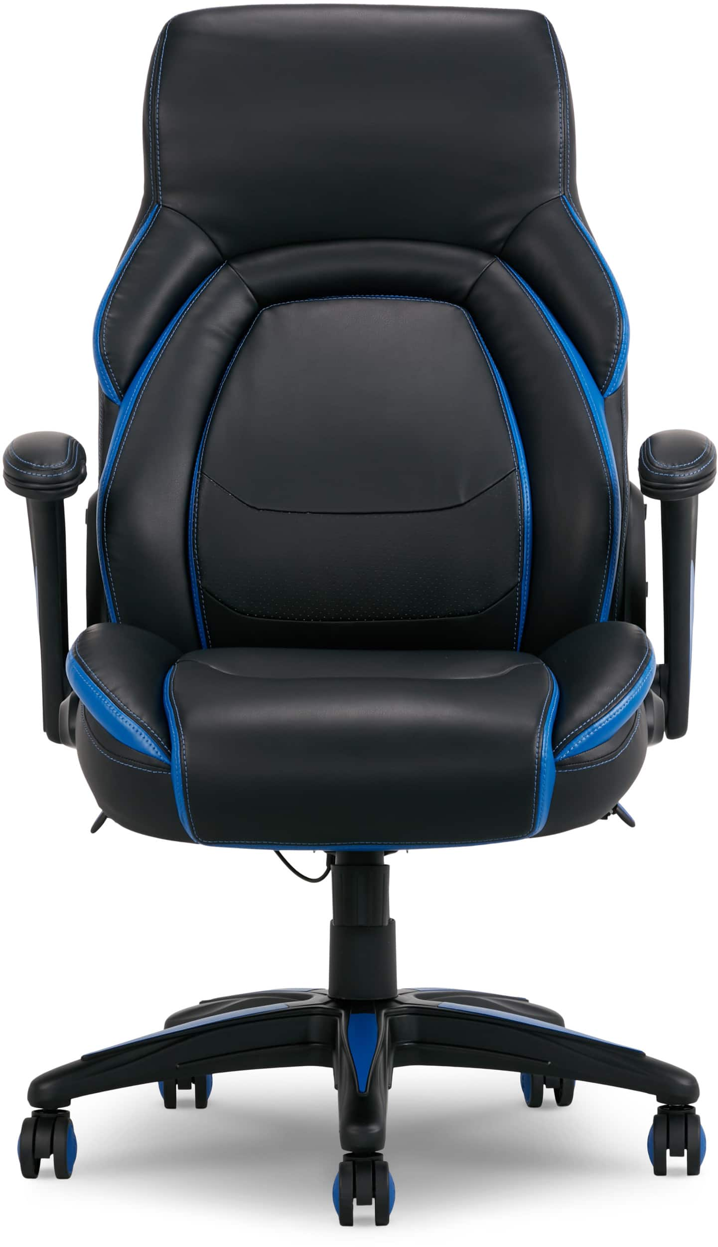 Best Buy: Dormeo Vantage OCTAspring Bonded Leather Gaming Chair Blue ...