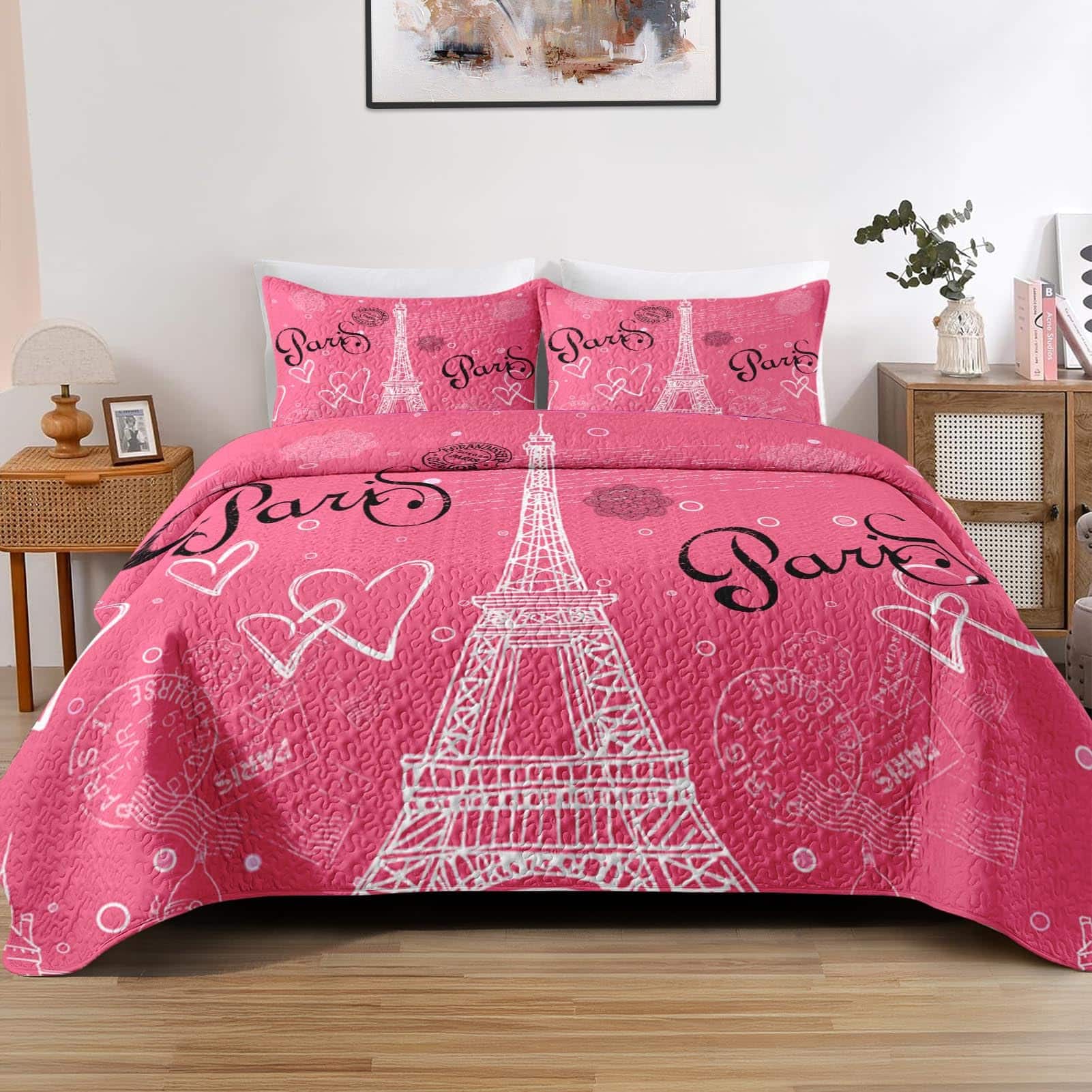 Reds Spade - Quilt Set Full Sea Shell Starfish 3 Soft Bed Cover Bedding For And Adults Underwater Seashell Lightweight - Paris 2-King