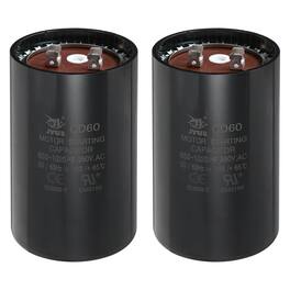 Unique Bargains - 2pcs CD60 Capacitor 850-1020 Mfd, 250 VAC Run Motor Start for Electric Fan/Well Pump