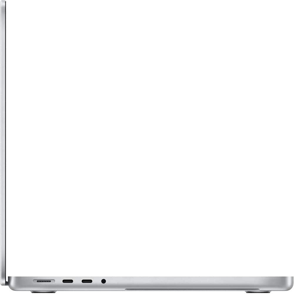 Alt View 3. Apple - MacBook Pro 14" Certified Refurbished - M1 Pro chip - 10CPU/16GPU with 16GB Memory - 1TB SSD (2021) - Silver.
