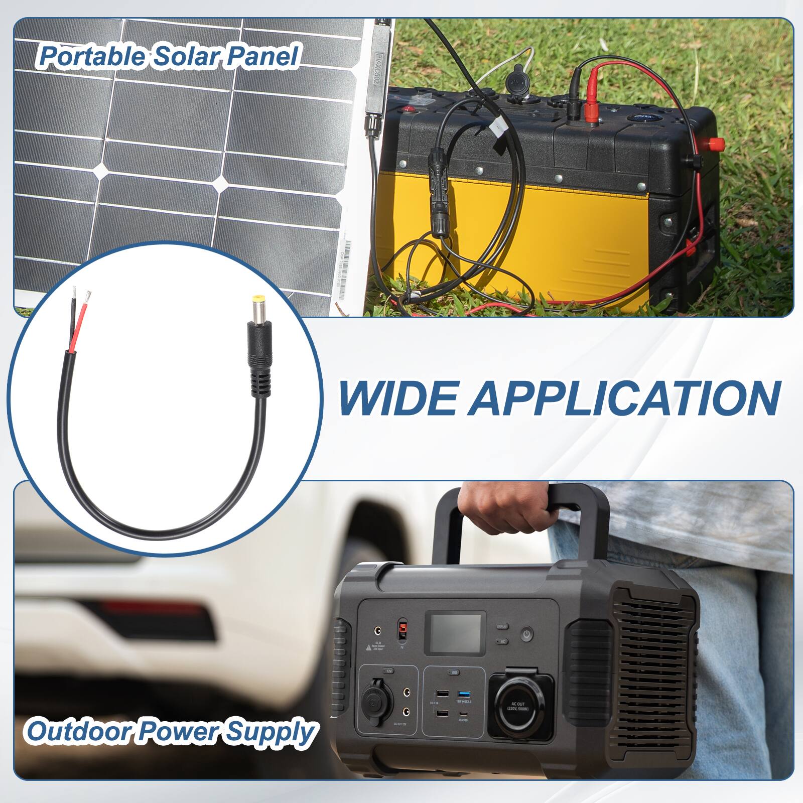 Portable Solar Panel 15a WIDE APPLICATION for Outdoor Power Supply
