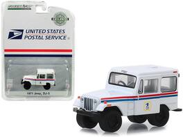 1971 Jeep DJ-5 "United States Postal Service" (USPS) "Hobby Exclusive" 1/64 Diecast Model Car by Greenlight - White